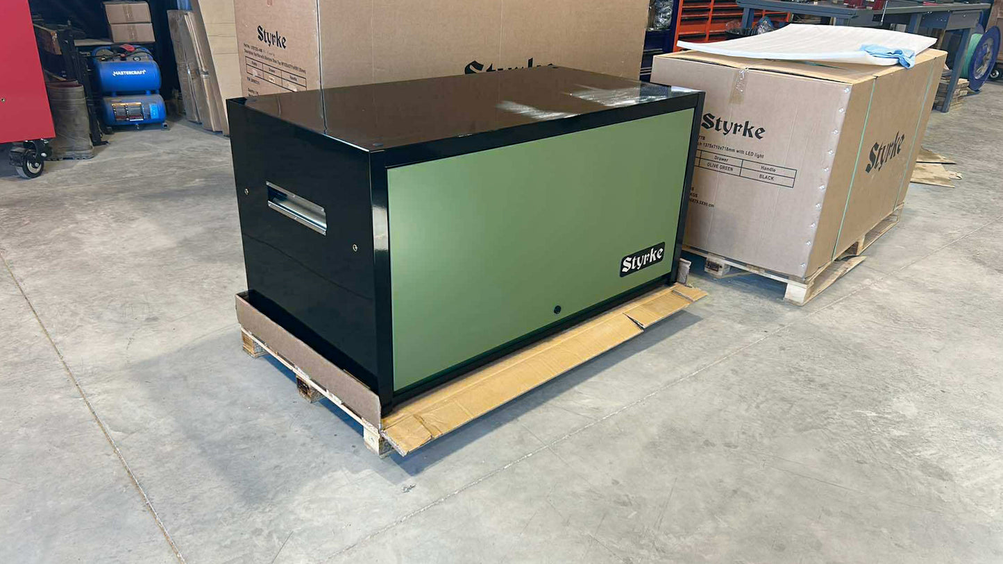 54" Hutch - Black/Matte Olive/Black