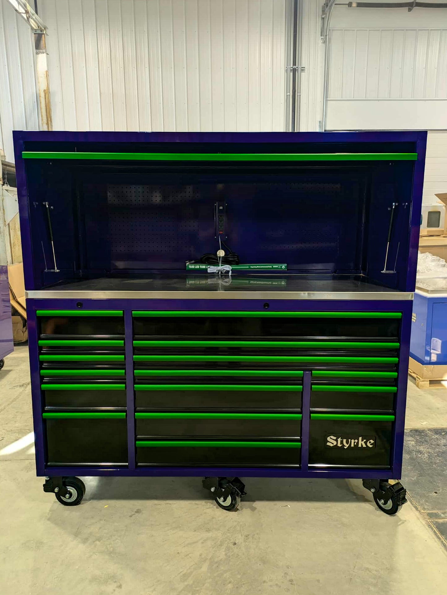 72" HUTCH ONLY (No Chest) - Purple/Black/Green