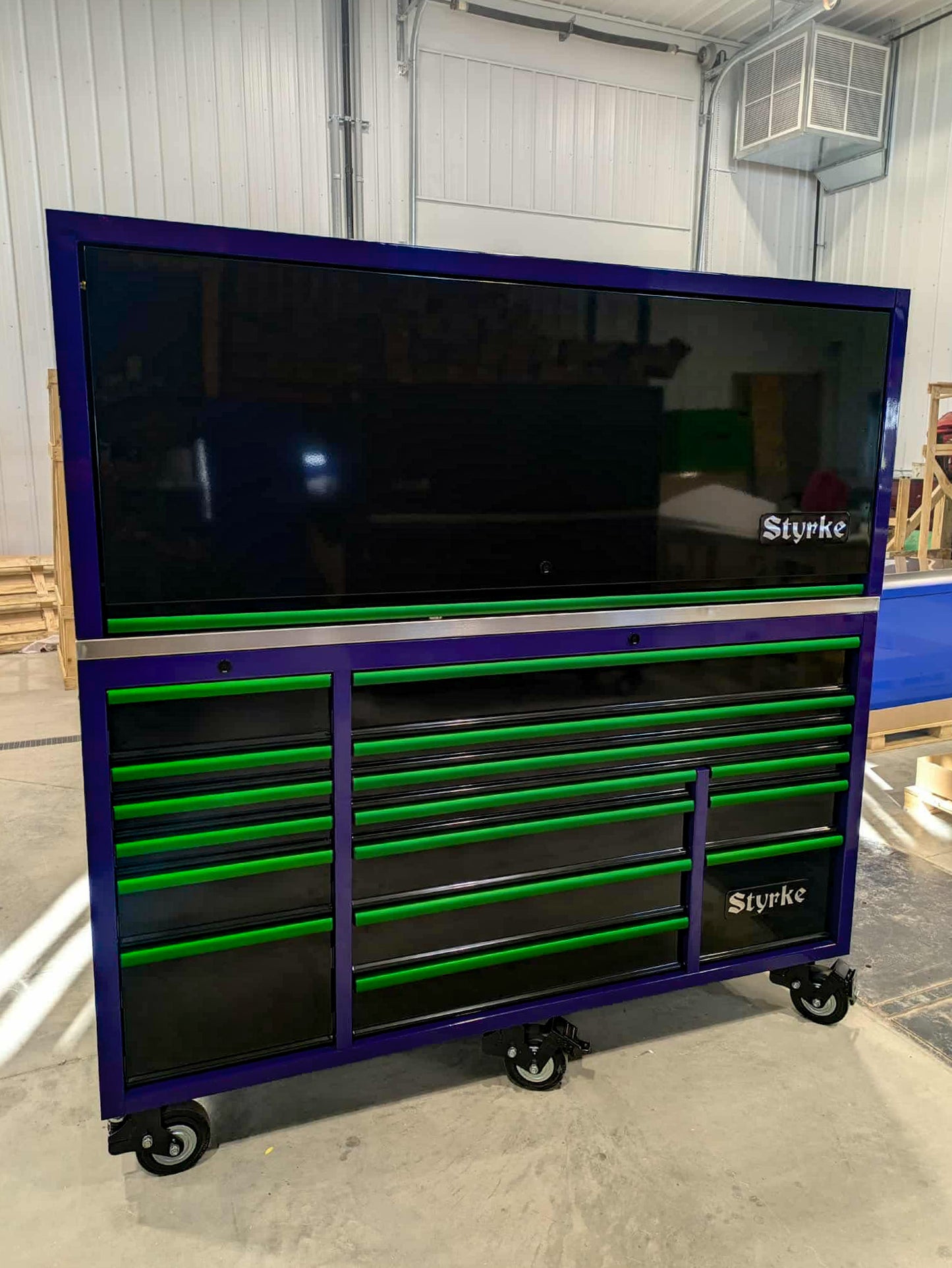 72" HUTCH ONLY (No Chest) - Purple/Black/Green