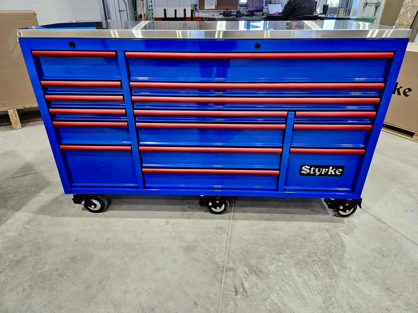 72" Tool Chest - Blue/Blue/Red