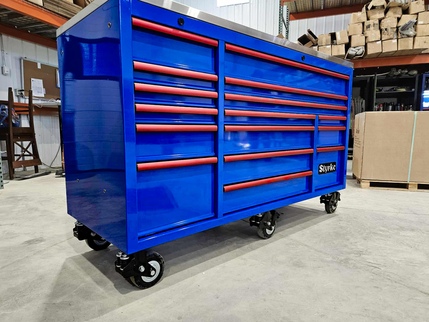 72" Tool Chest - Blue/Blue/Red