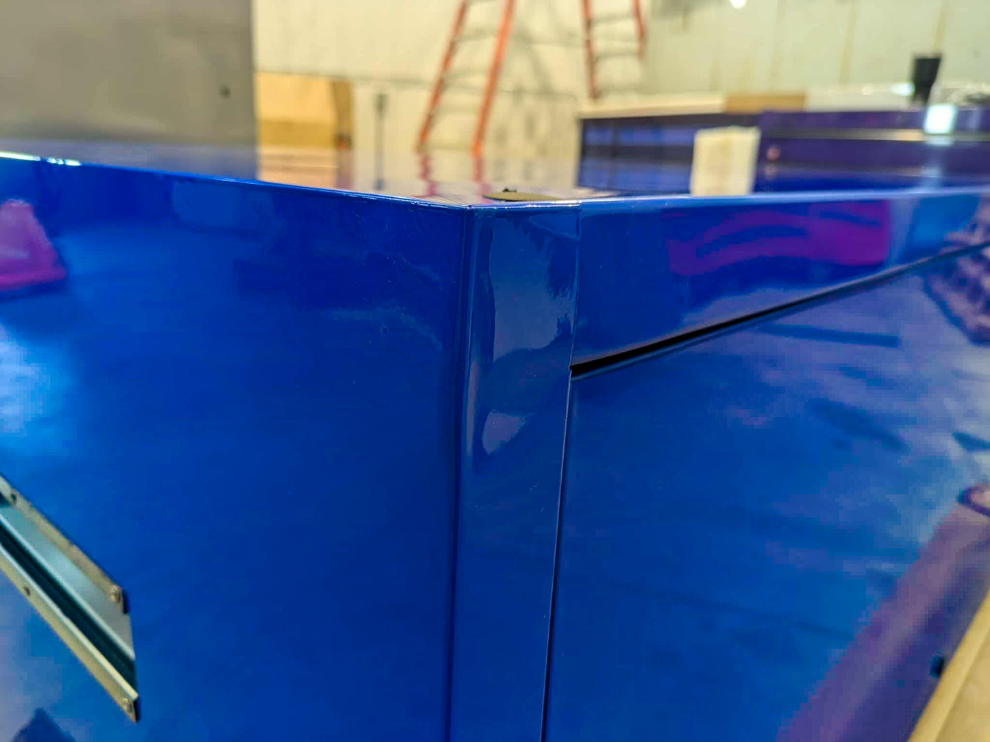 *SCRATCH AND DENT* 72" Hutch - Blue/Blue/Black