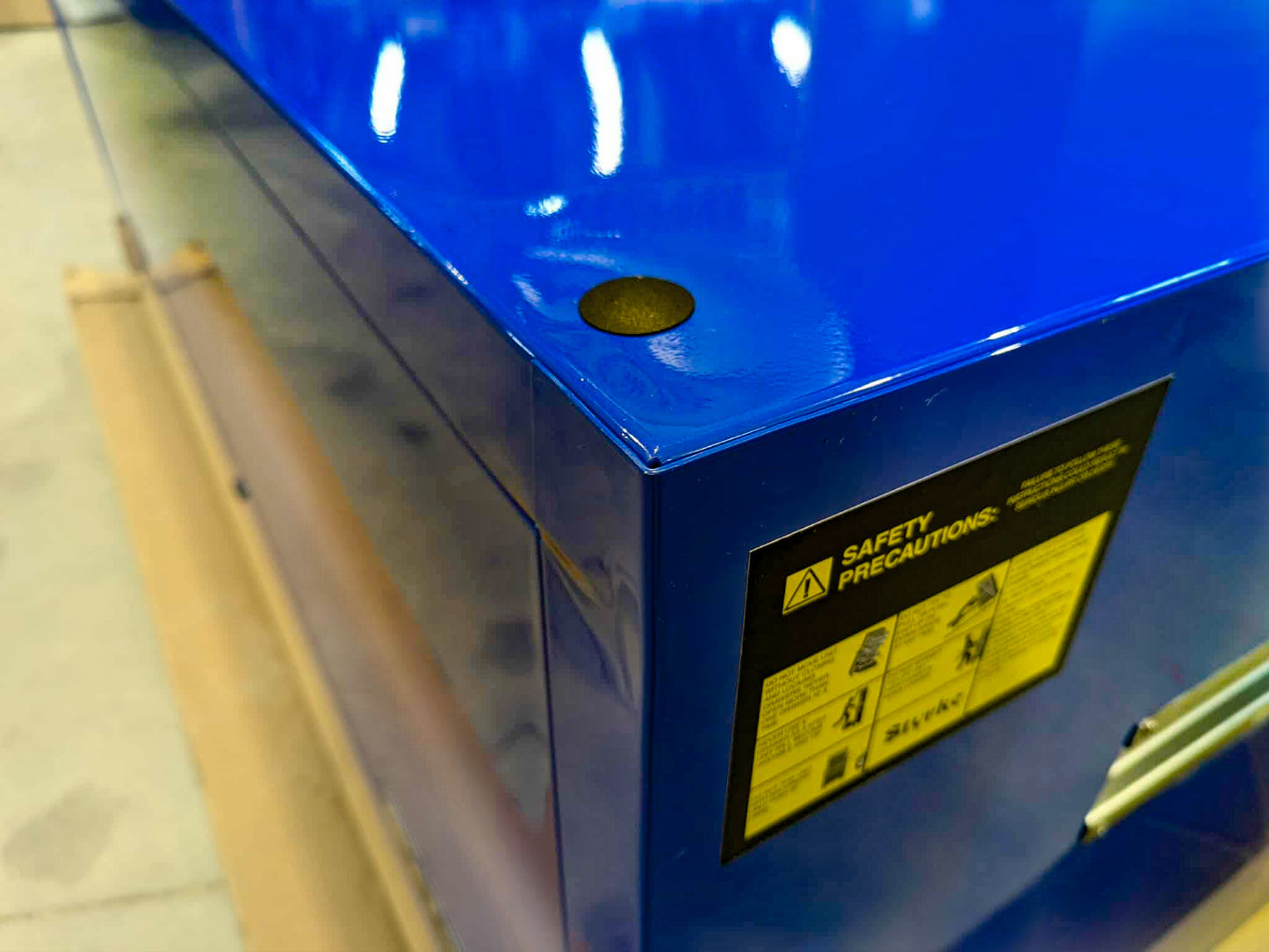 *SCRATCH AND DENT* 72" Hutch - Blue/Blue/Black